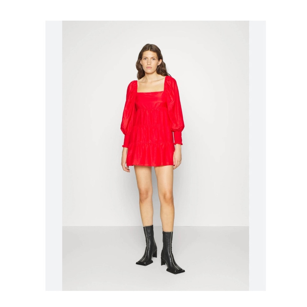 Alice + Olivia Rowen Silk-Blend Mini Dress Sz M